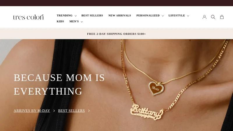 Tres Colori — Jewelry E-Commerce