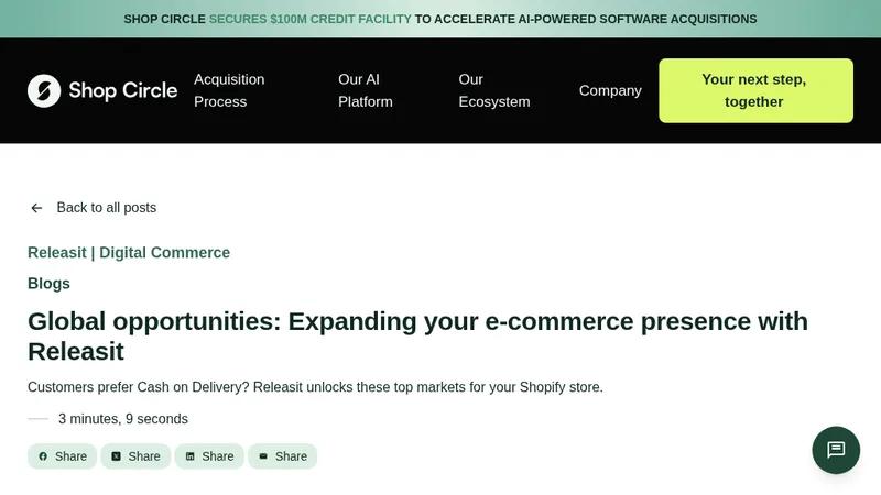 Global opportunities: Expanding your e-commerce presence with Releasit