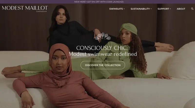 Modest Maillot: +45% Mobile Speed & UX Overhaul for Shopify DTC