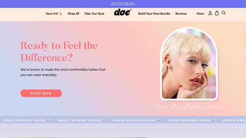 Doe Beauty - Korean Silk Lashes for Everyday Comfort