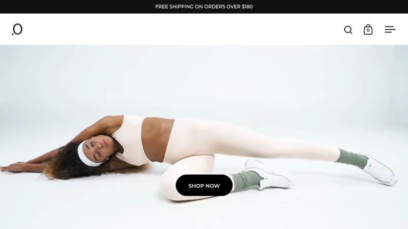 Ecommerce design and development for an activewear brand.