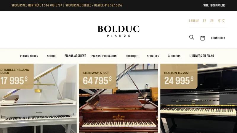 Pianos Bolduc: Tailored B2B and B2C Shopify Solutions