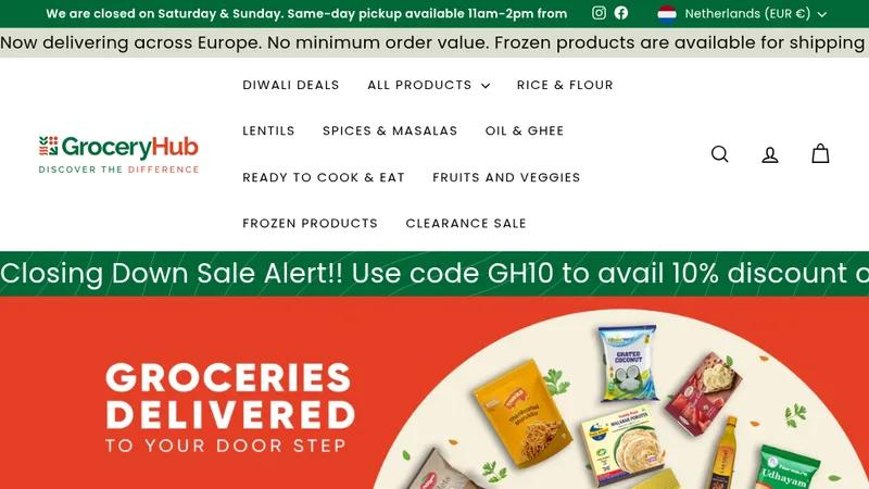 Grocery Hub – Online Indian Grocery Store (Europe)