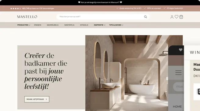 Mastello - migration and custom storefront development