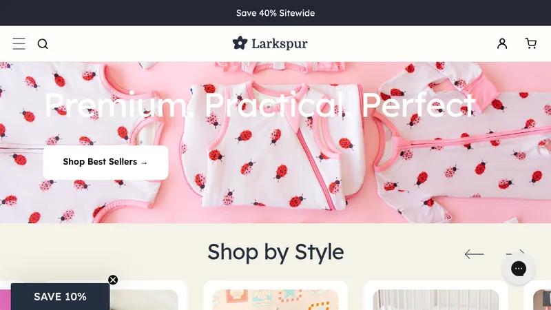 Larkspurbaby: Conversion-Focused Redesign & Global Expansion