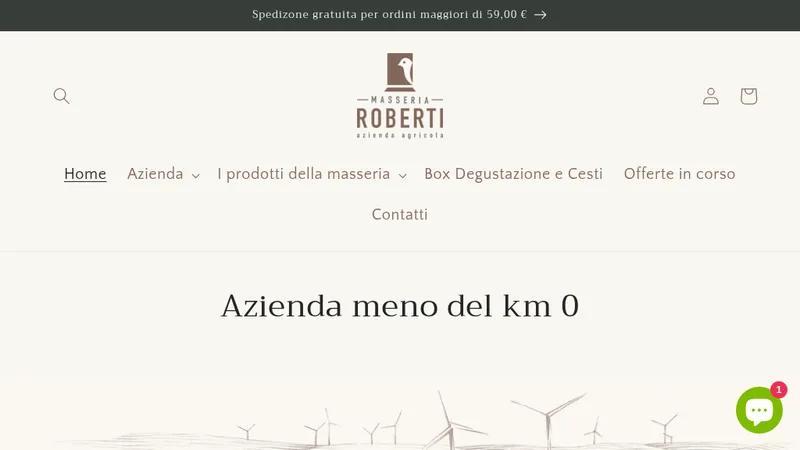 Masseria Roberti prodotti da agricoltura biologica