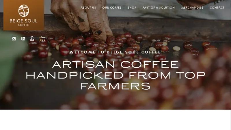 Minimalist Coffee Brand Experience