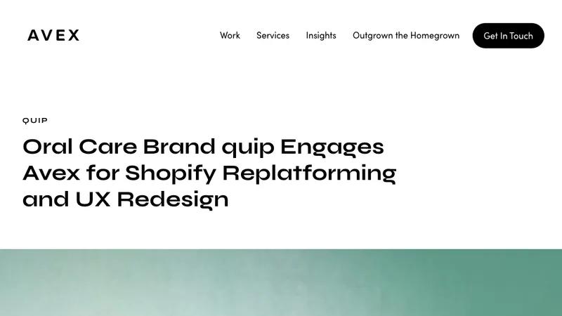 quip: Shopify Plus Replatform and UX Redesign