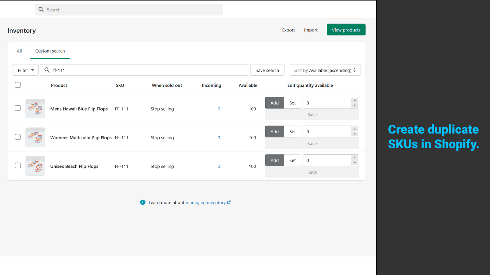 Duplicate SKU Sync Master screenshot 2