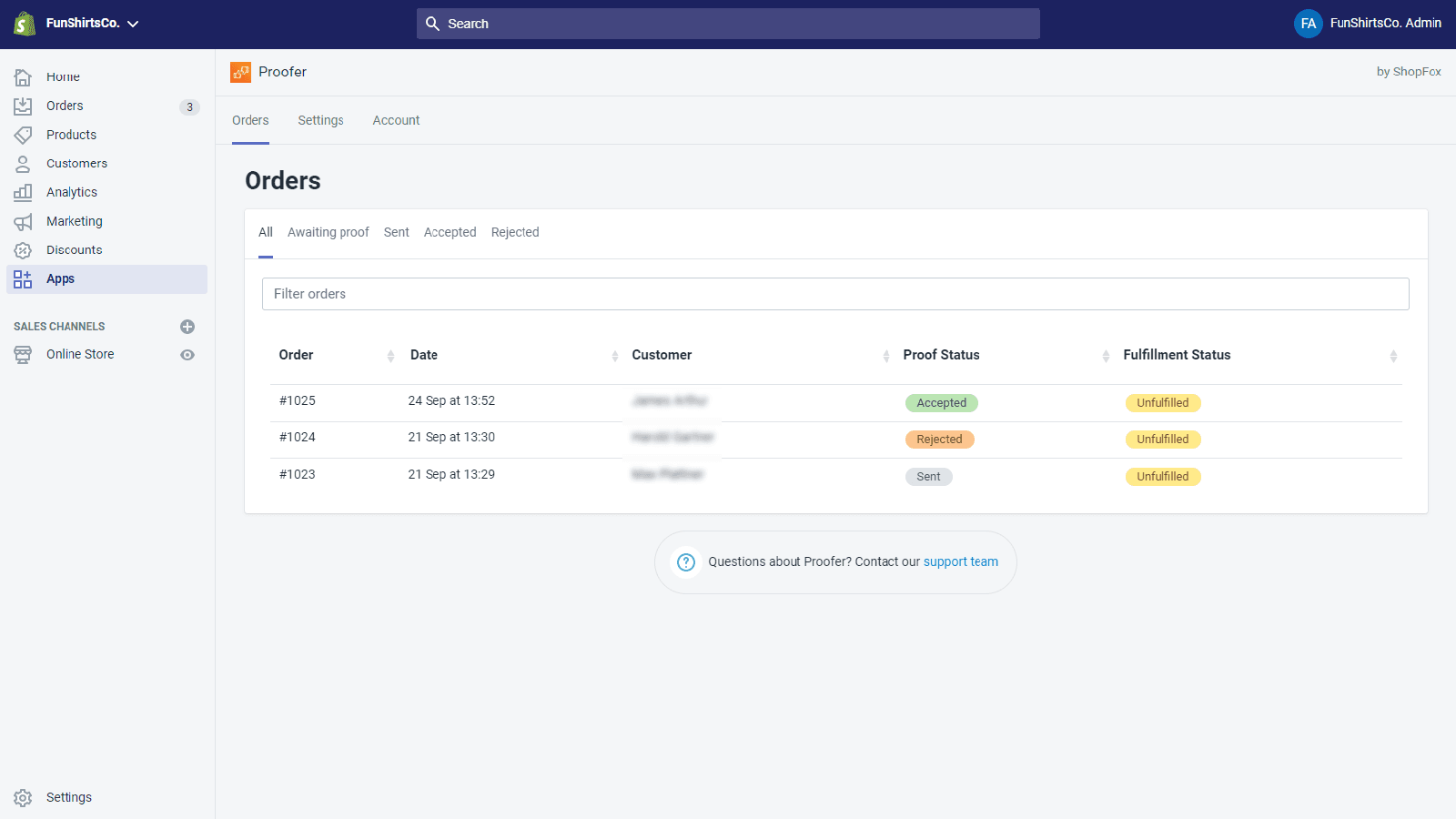 Proofer Proof Management screenshot 2