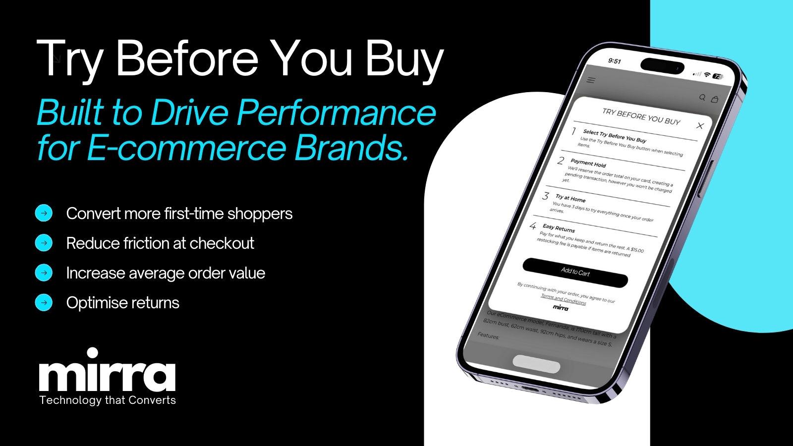 Try Before You Buy with Mirra screenshot 1