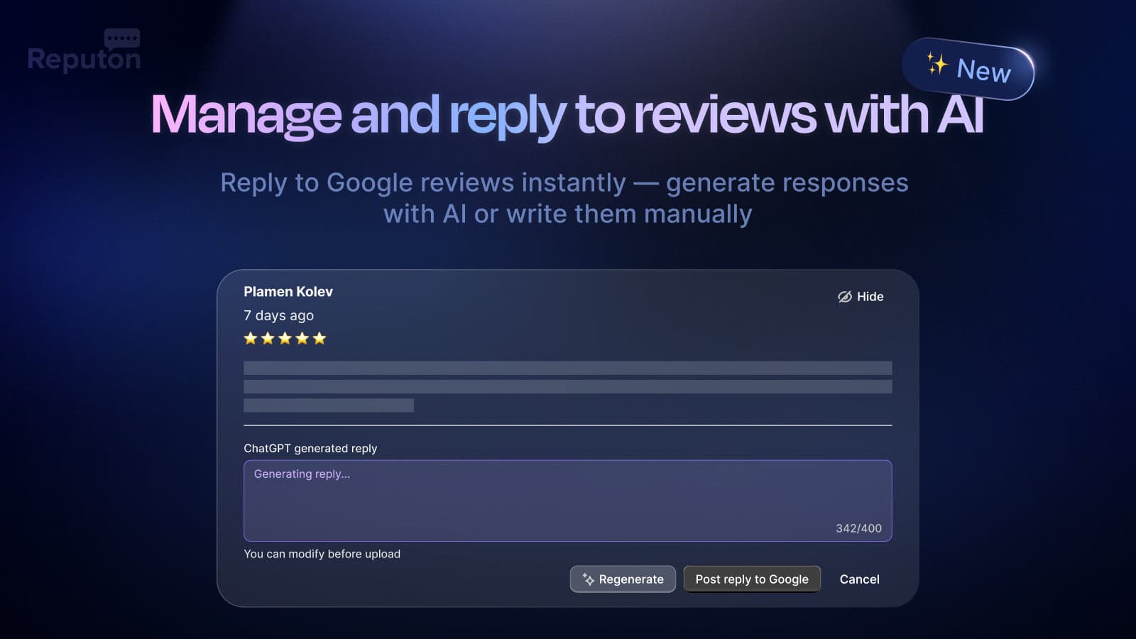 Google Reviews by Reputon screenshot 2