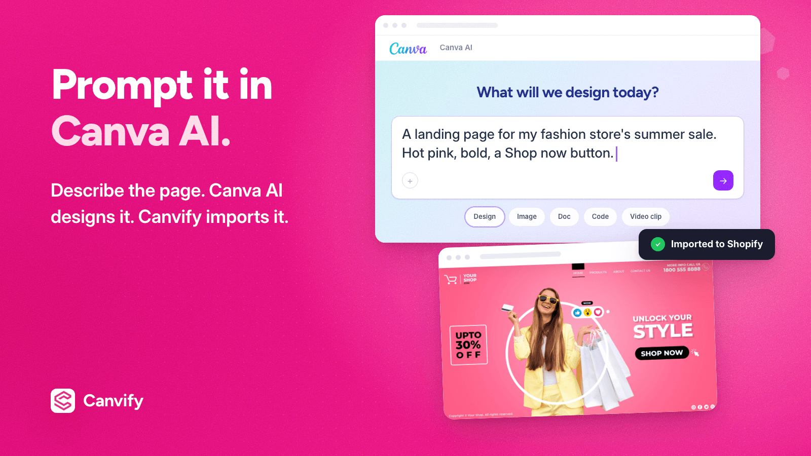 Canvify: Canva AI Page Builder screenshot 2