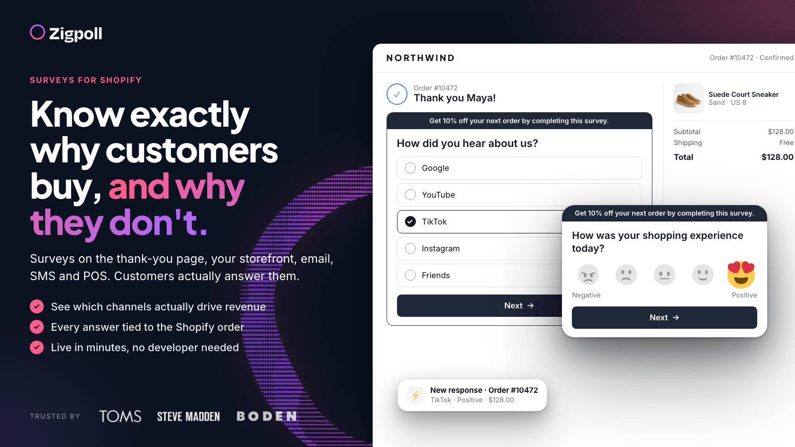 Zigpoll Customer Surveys screenshot 1
