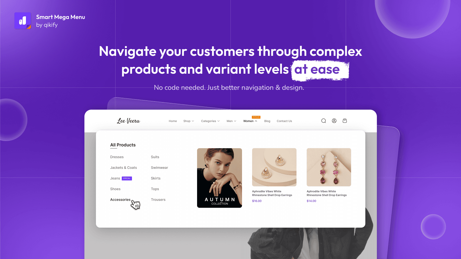 Qikify Mega Menu & Navigation screenshot 1