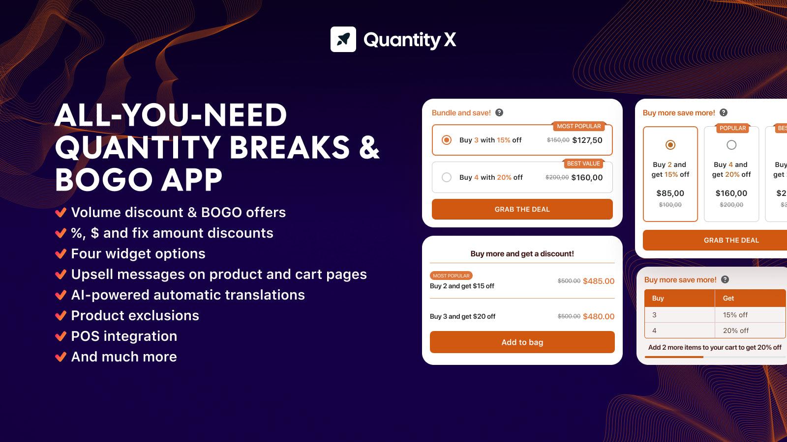QX ‑ Quantity Discount Price screenshot 1