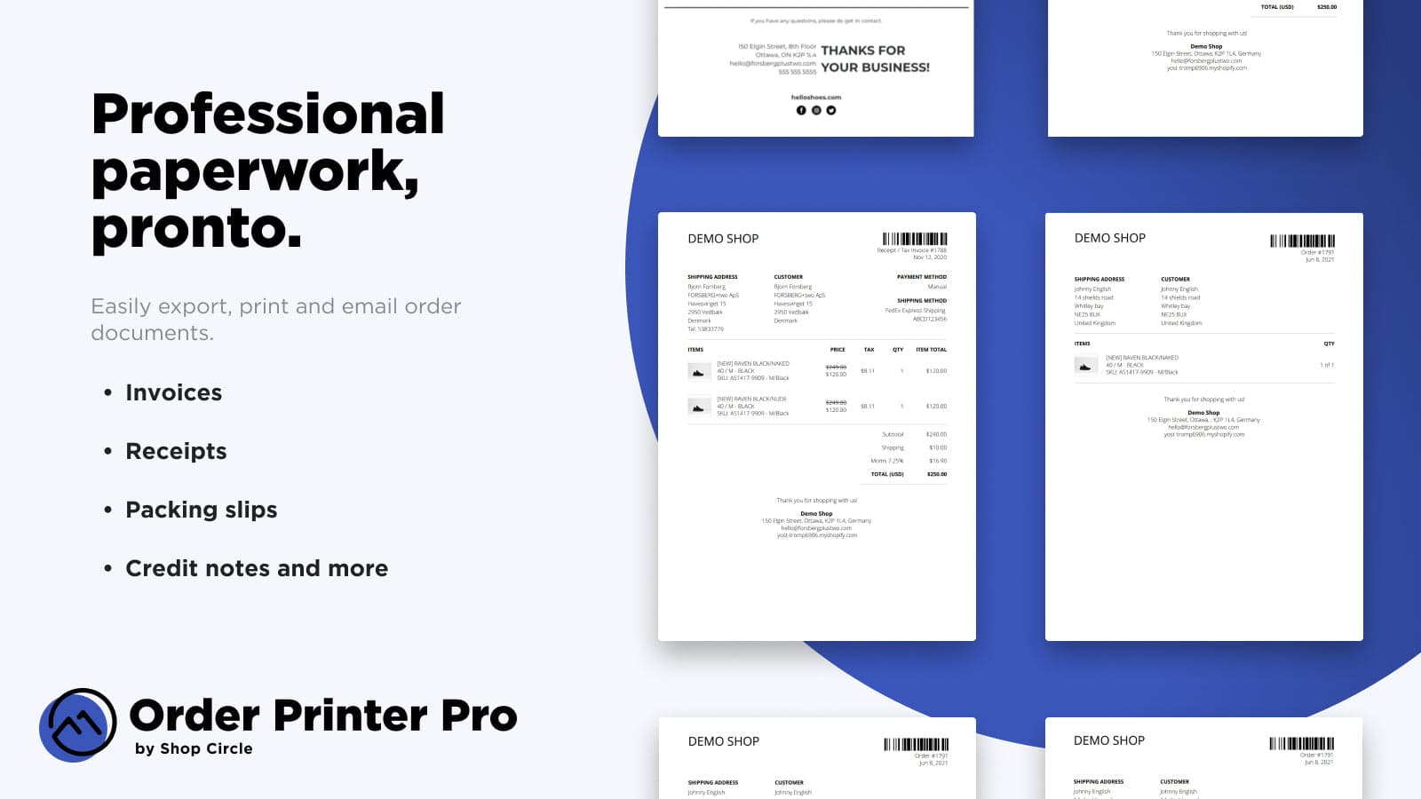 Order Printer Pro: PDF Invoice screenshot 2