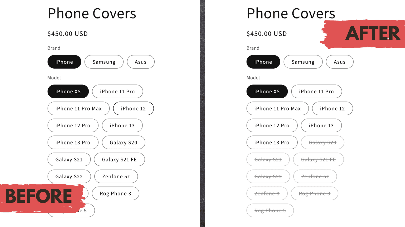 Camouflage: Hide Sold Variants screenshot 1