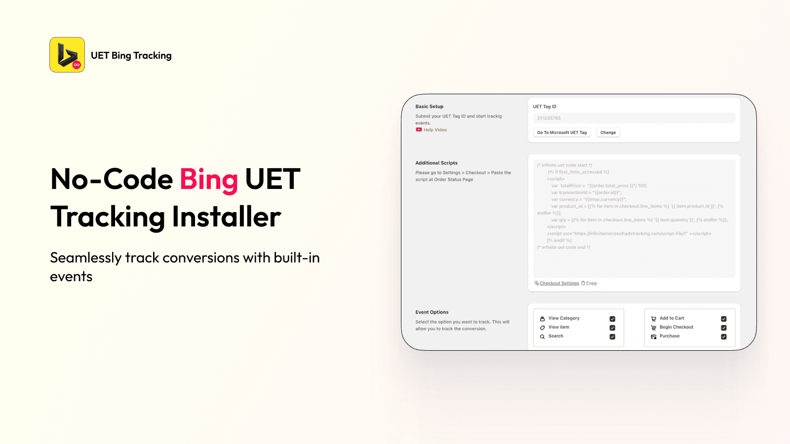 ∞ UET Bing Conversion Tracking screenshot 2