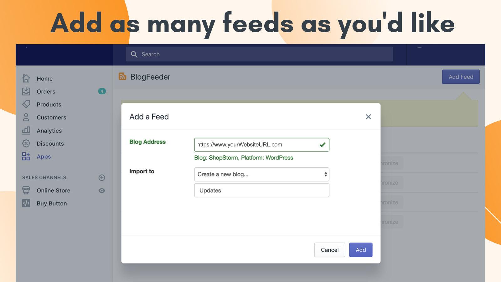 BlogFeeder ‑ Blog Importer screenshot 1