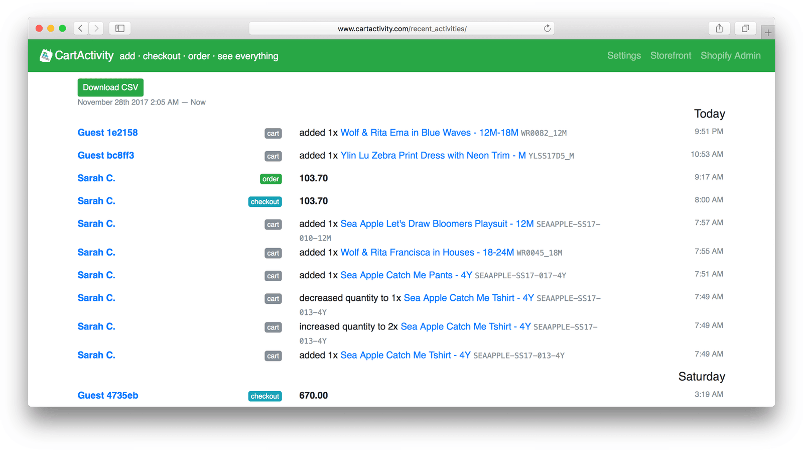 CartActivity screenshot 2