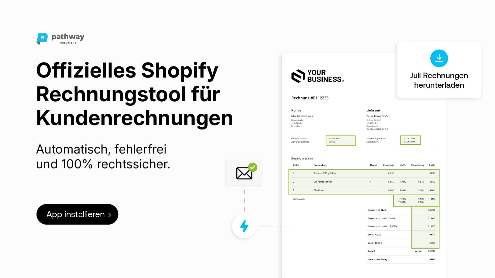 Rechnungsprinter Pro > DATEV screenshot 1