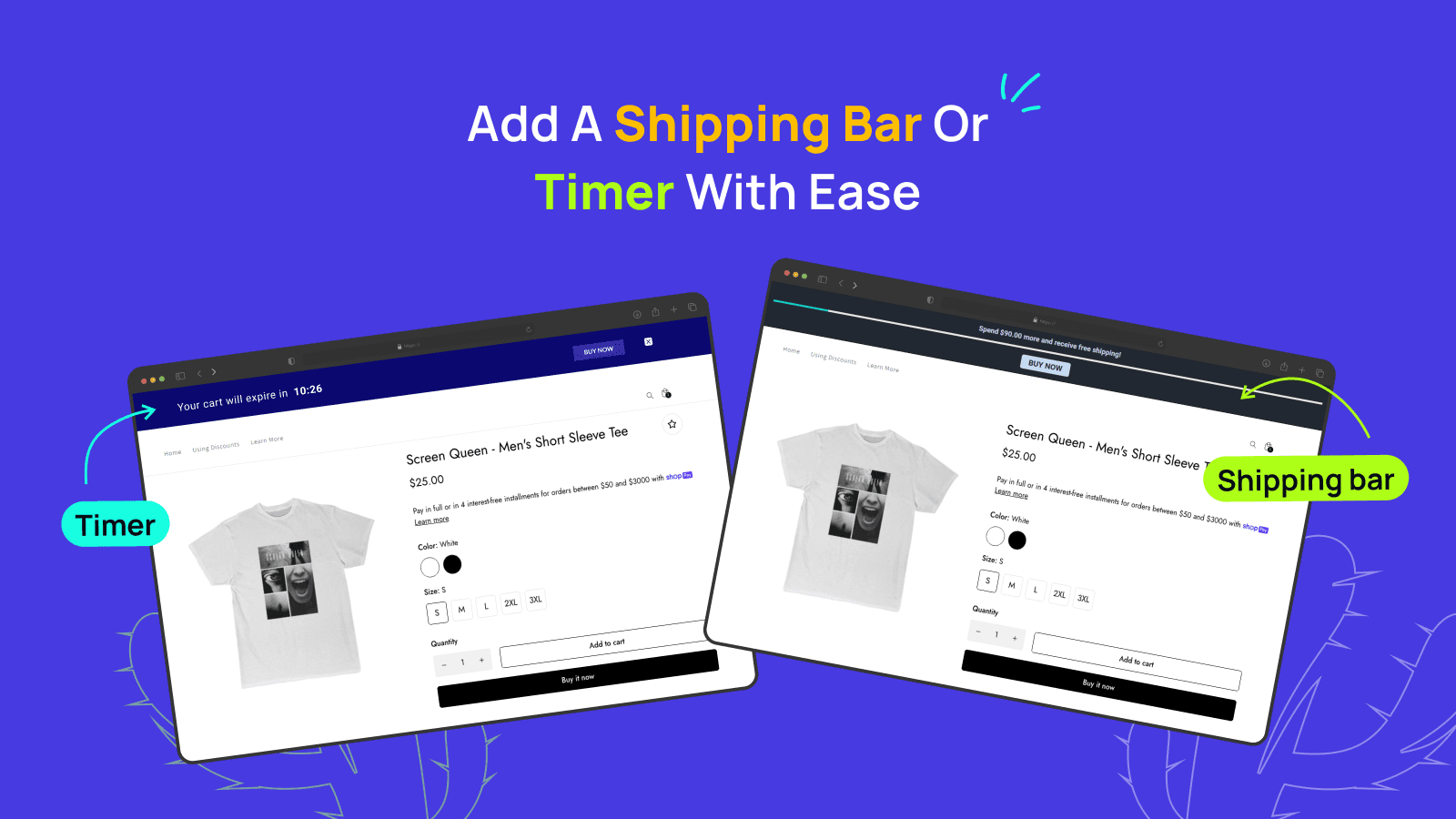 K: Free Shipping Bar screenshot 2