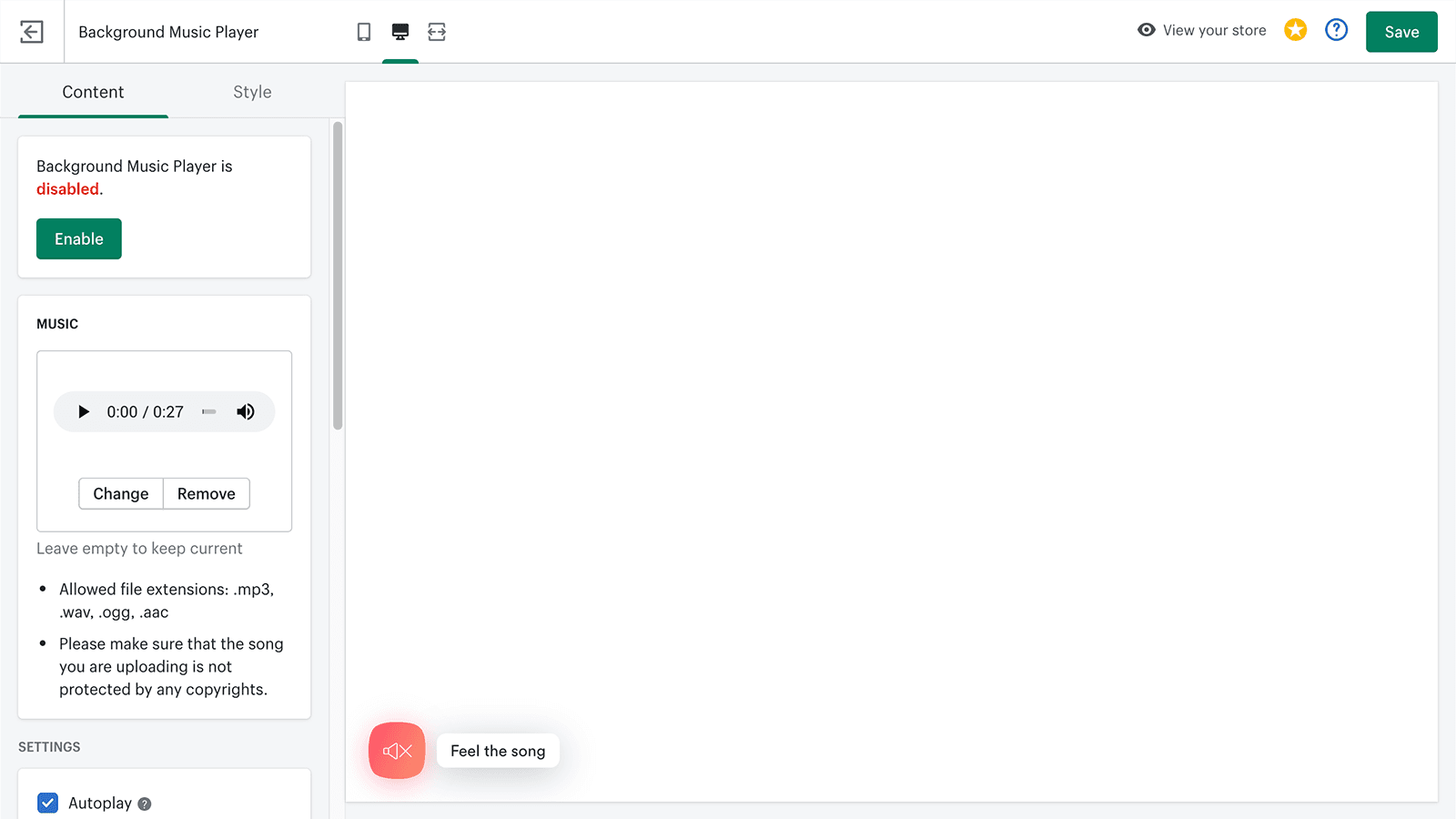 RT: Background Music Player screenshot 2