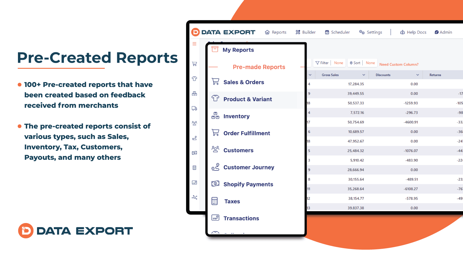 Data Export IO: Reports screenshot 1