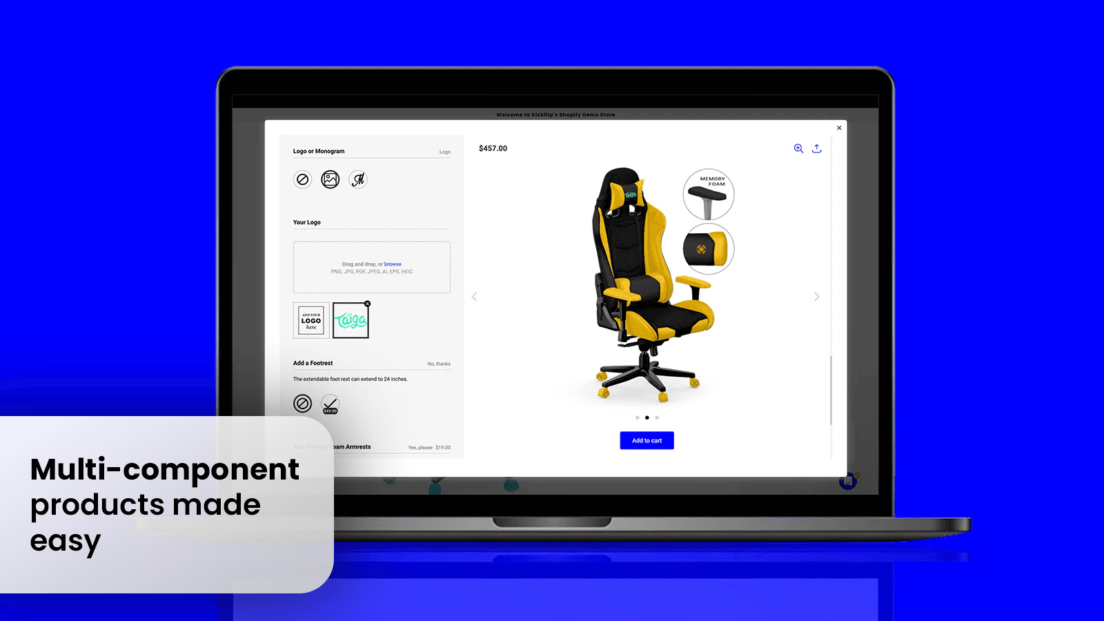 Kickflip product configurators screenshot 2