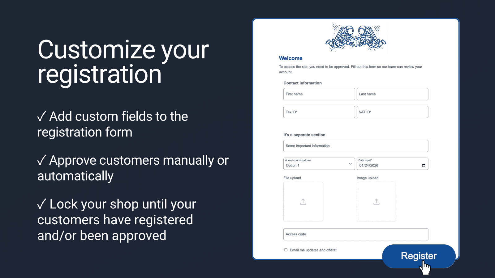 Talon Advanced Registration screenshot 1