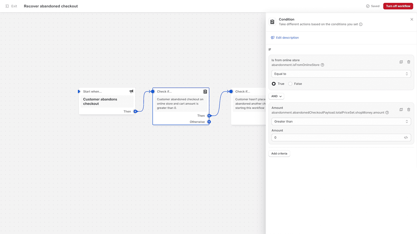 Shopify Flow screenshot 2