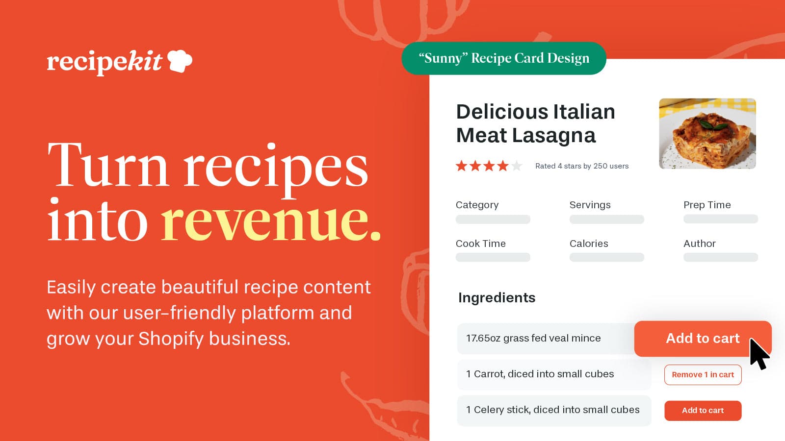 Recipe Kit ‑ Blog Post Recipes screenshot 1