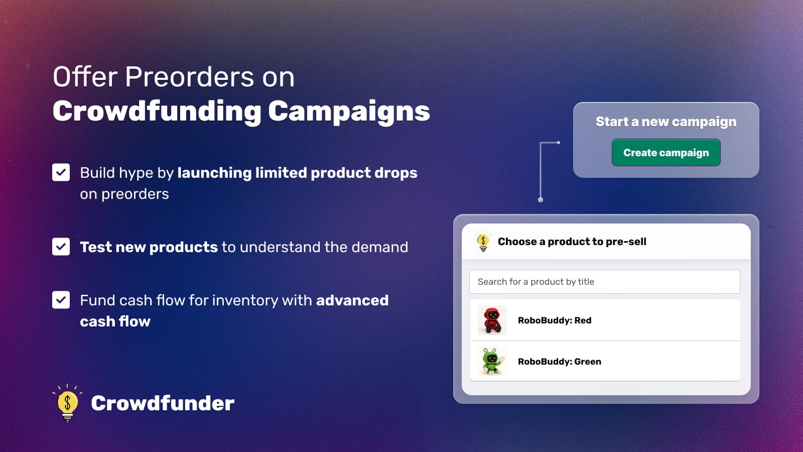 Crowdfunder: Pre‑Order Promos screenshot 1