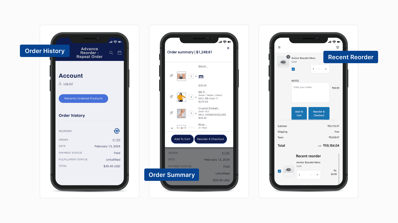 Advance Reorder ‑ Repeat Order screenshot 1