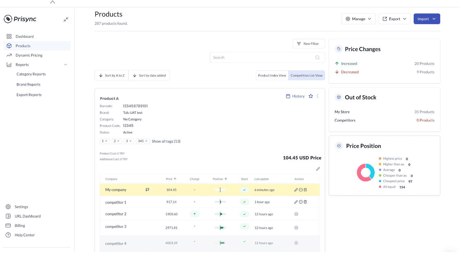 Prisync Dynamic Pricing screenshot 2