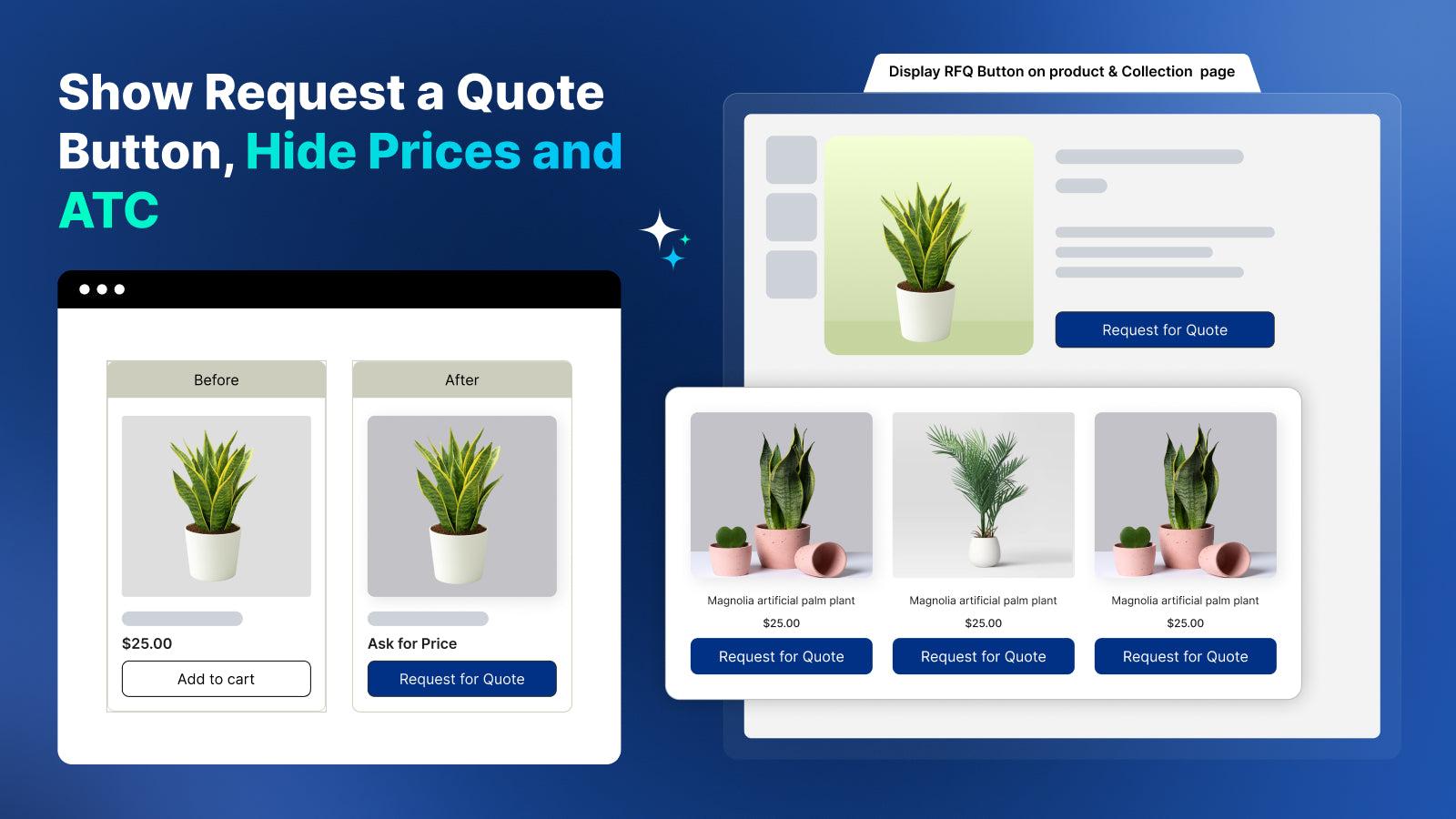 QG Request a quote, Hide Price screenshot 2