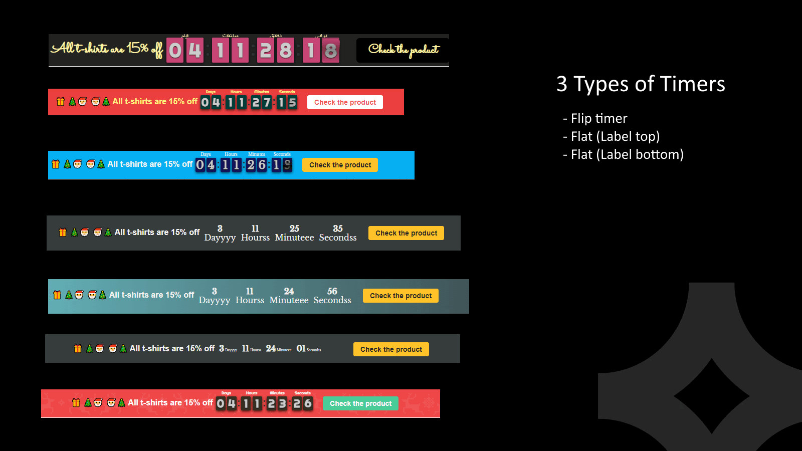 Pushdaddy Countdown Timer screenshot 1