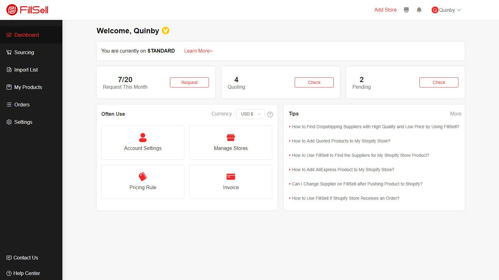 FillSell‑Sourcing&Dropshipping screenshot 1