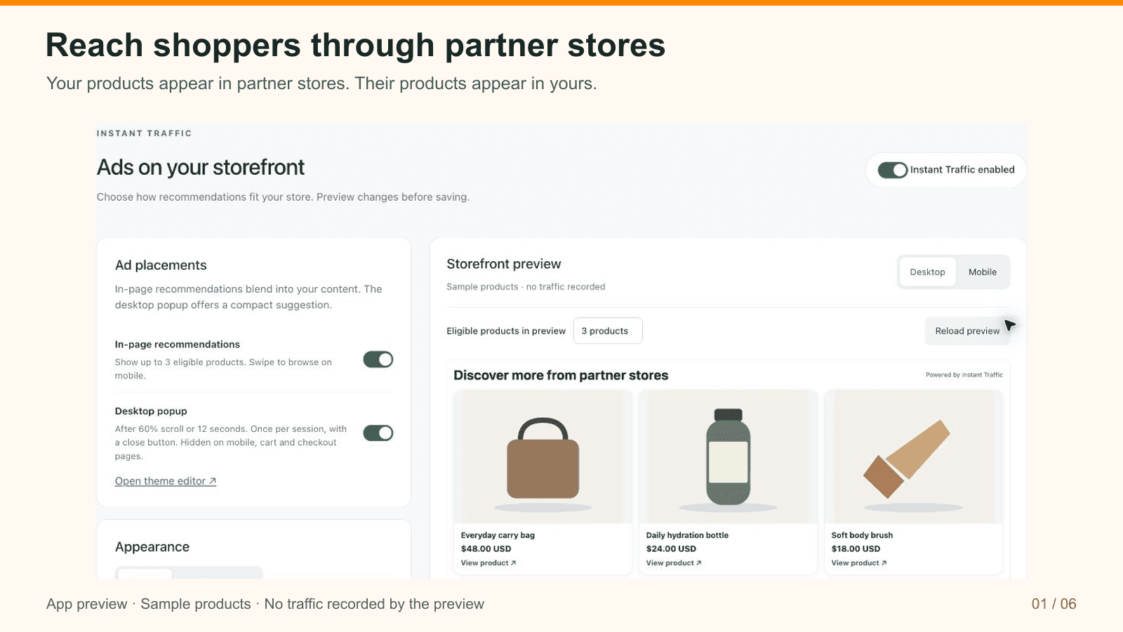 Instant Traffic: Get Visitors screenshot 1
