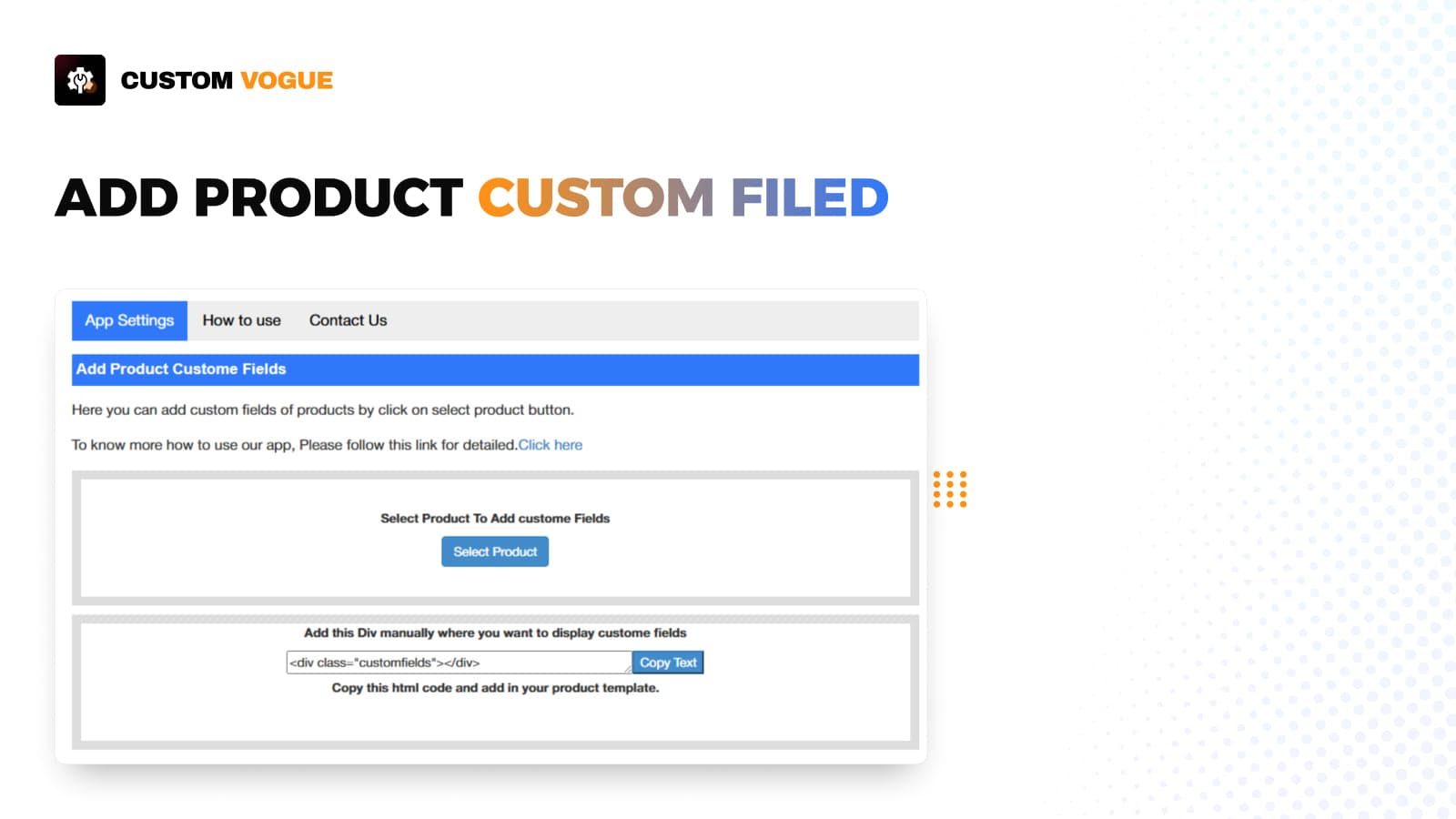 CustomVogue ‑ Custom Fields screenshot 2