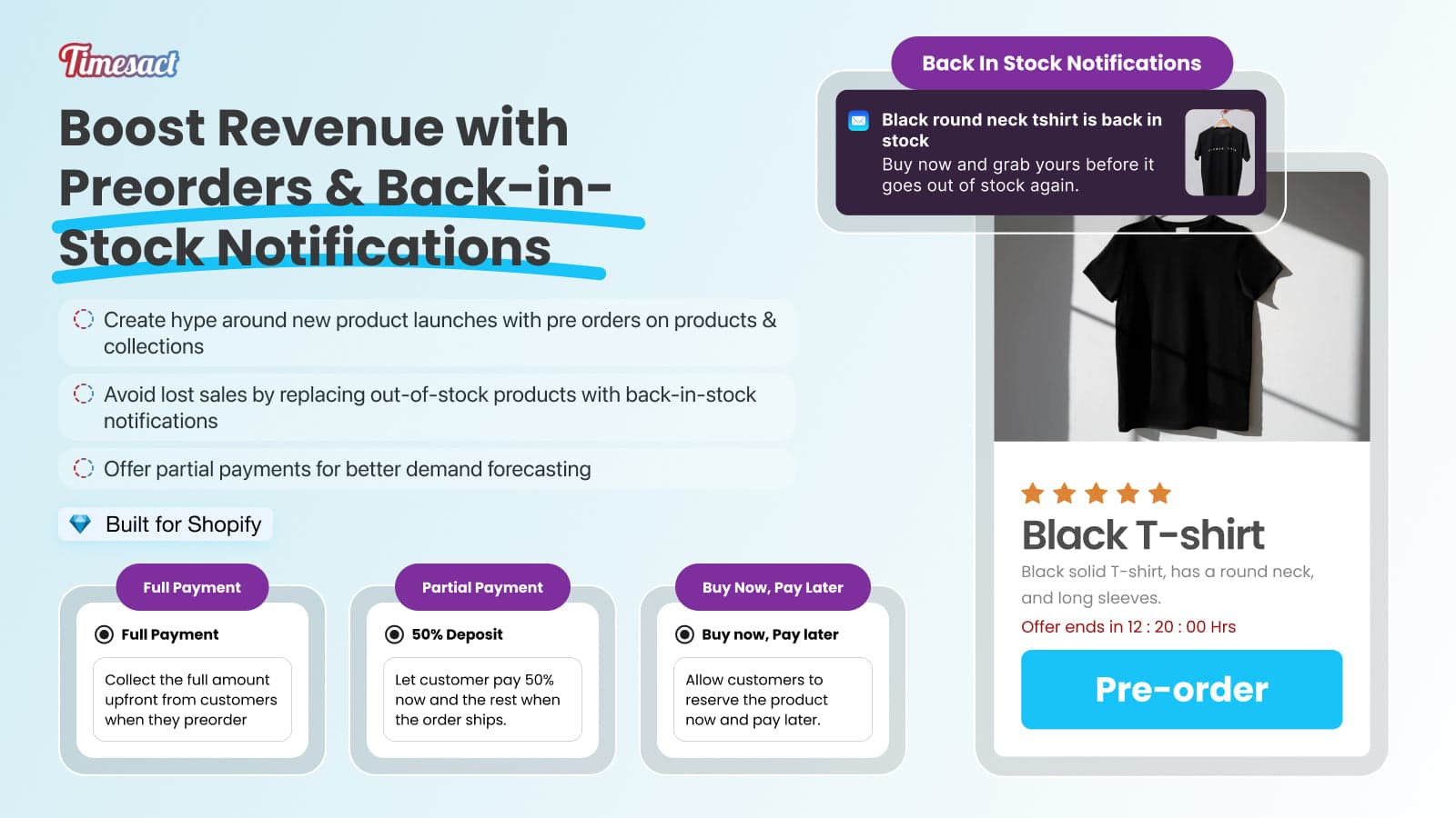 Preorder | Notify Me Timesact screenshot 1