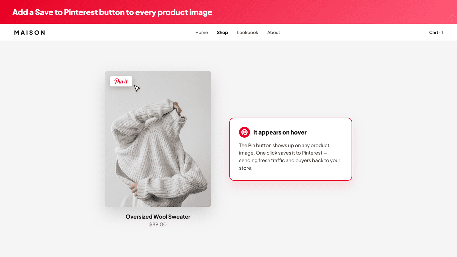 Pin it: Pinterest Save Button screenshot 2