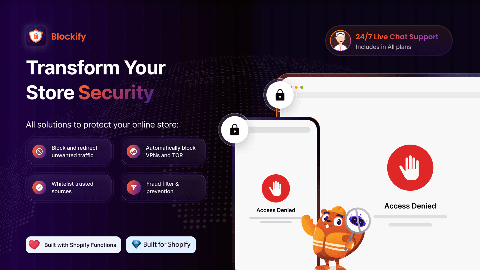 Blockify Fraud Filter, Blocker screenshot 1