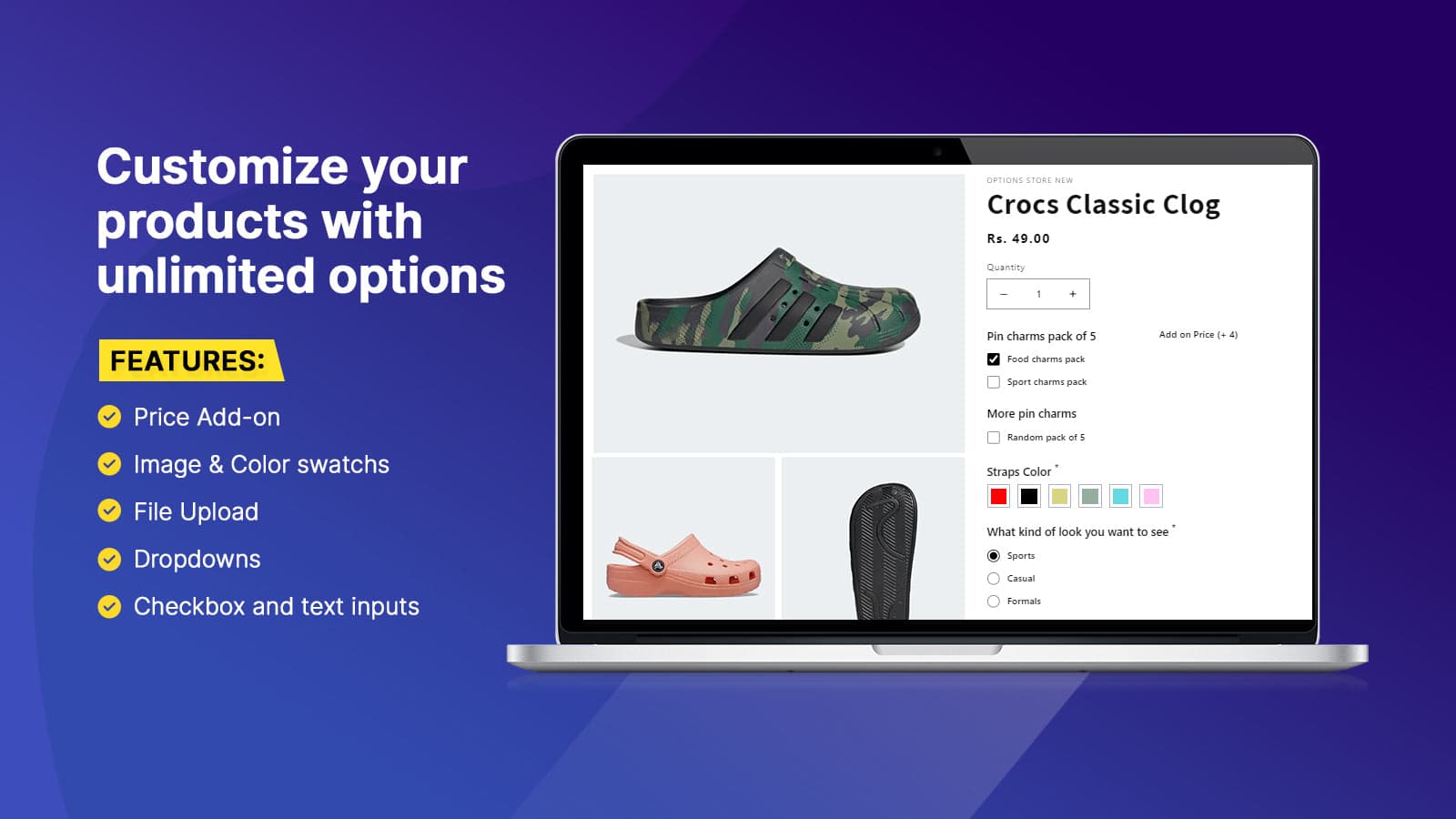 Genie Product Options, Variant screenshot 1