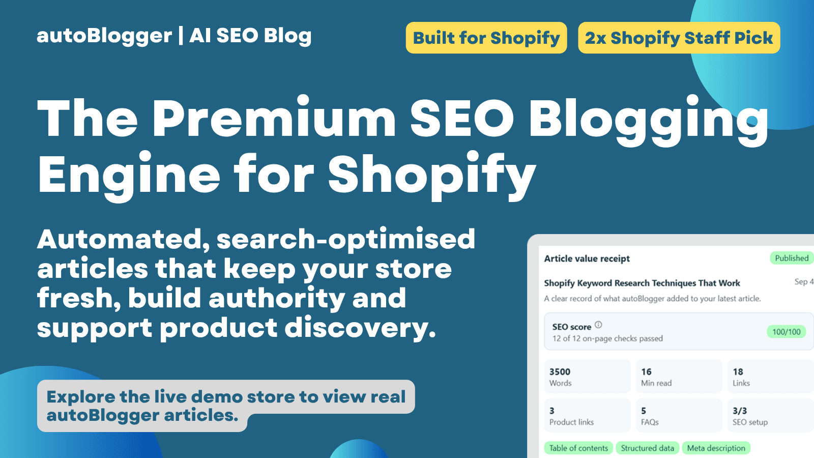autoBlogger | AI Blog Writer screenshot 1