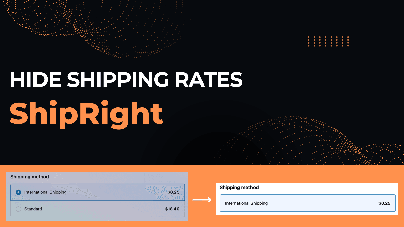 ShipRight Hide Shipping Method screenshot 1