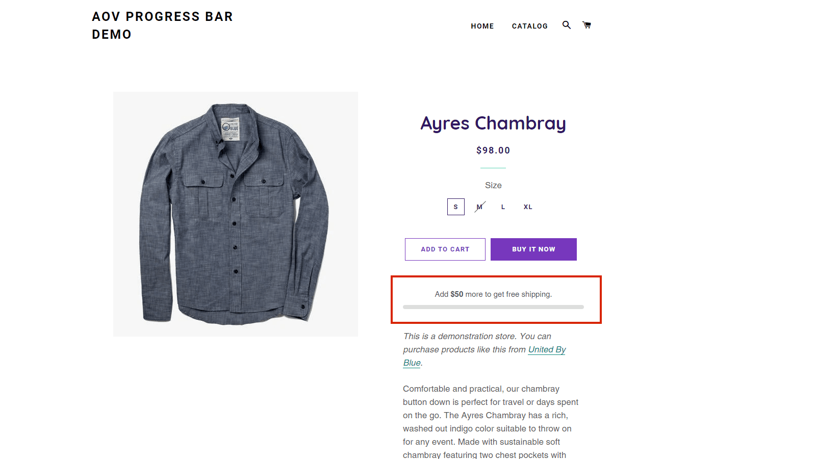OnVoard AOV Progress Bar screenshot 2