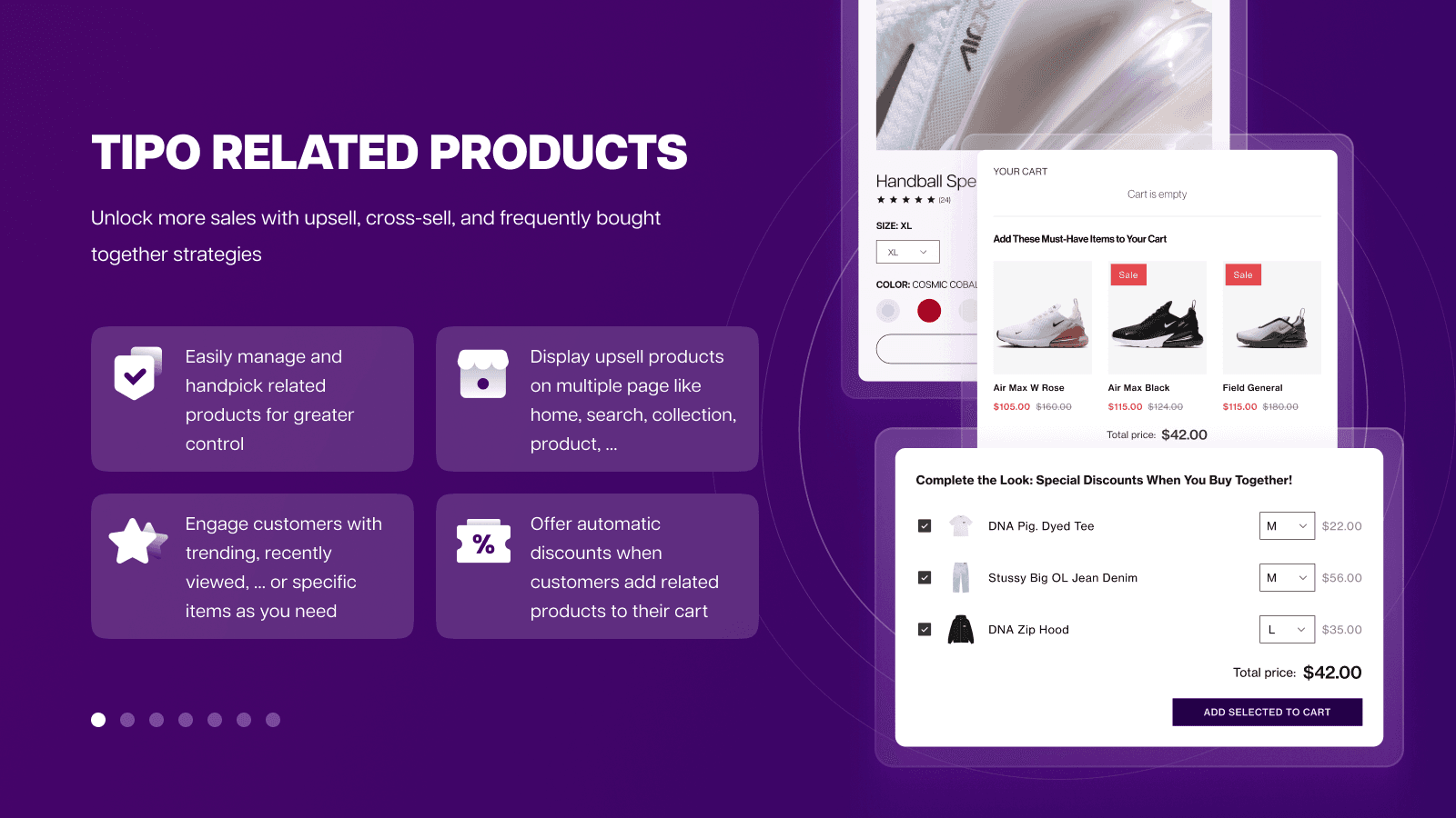 Tipo Related Products, Upsell screenshot 1
