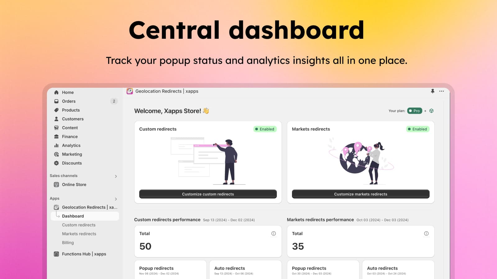 Geolocation Redirects | xapps screenshot 2